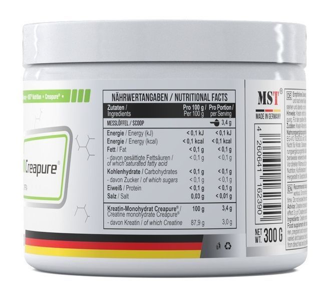 MST&reg; Мікронізований Креатин Моногідрат Creapure&reg; Creatine Pro - 300 г 22235-01 фото