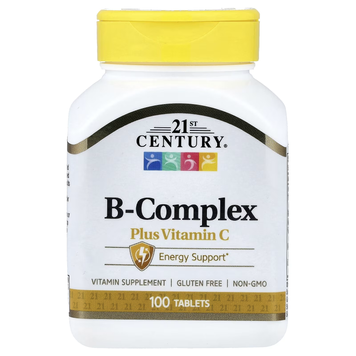 Vitamin B Complex plus Vitamin C - 100 tablets