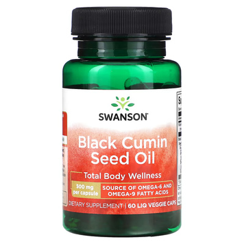 Масло Семян Черного Тмина Black Cumin Seed Oil 500 мг - 60 капсул 2022-10-0205 фото