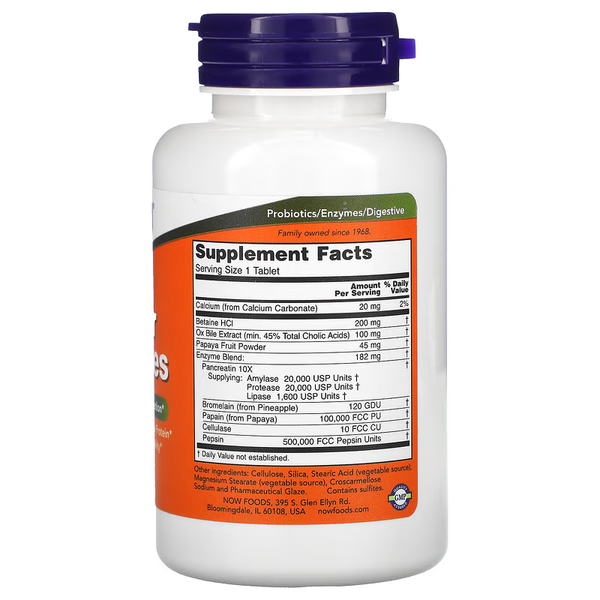 NOW Super Enzymes for Digestive Support - 90 tabs