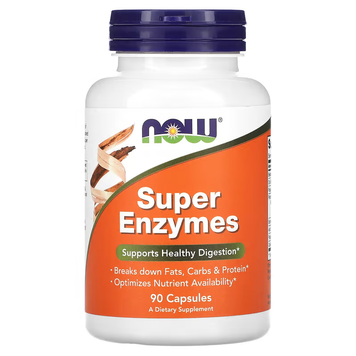 Суперферменты для Поддержания Пищеварения Super Enzymes - 90 капсул 100-58-7842699-20 фото