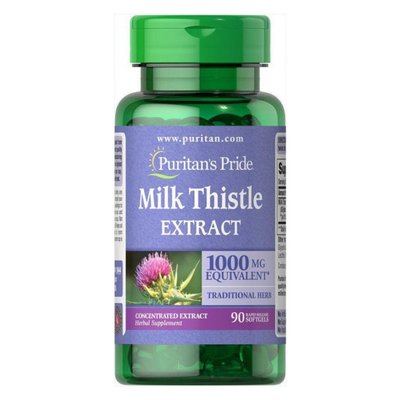 Екстракт Розторопші Milk Thistle 4:1 Extract 1000 мг - 90 софтгель 100-42-8545817-20 фото