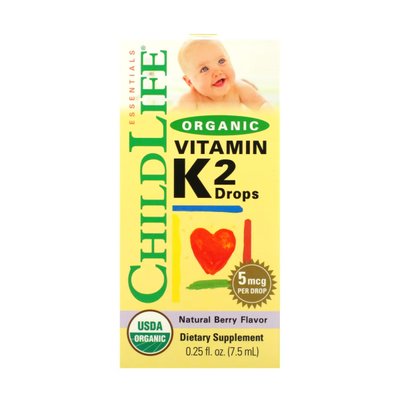 Organic Vitamin K2 Liquid - 7.5ml Natural Berry 2023-10-3717 фото