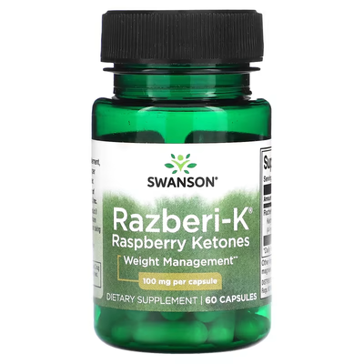 Кетони Малини Razberi-K Raspberry Ketones 100 мг - 60 капсул 100-30-3717091-20 фото