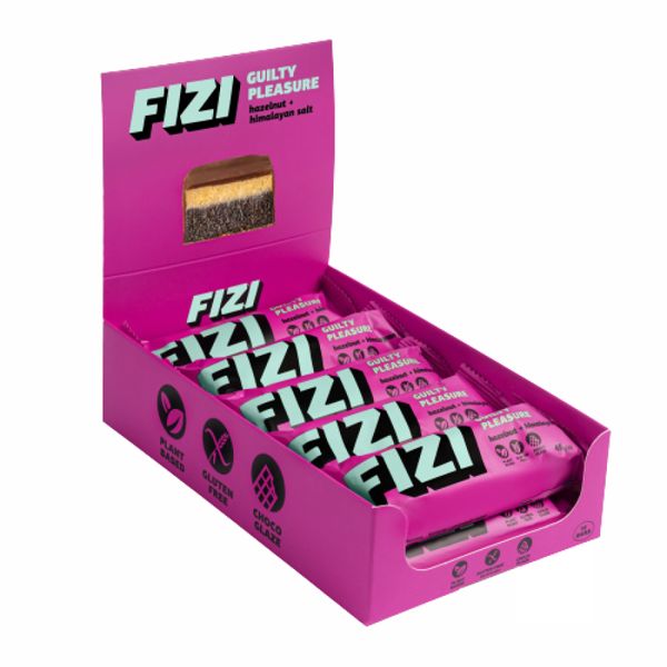 Питательные батончики FIZI Chocolate Bar - 10х45г Фундук-Гималайская Соль 2022-10-0338 фото