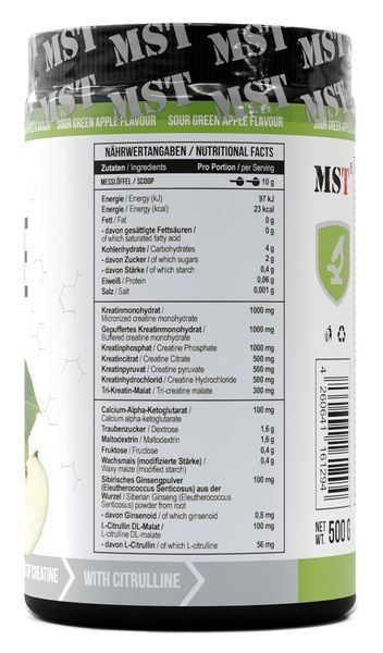MST&reg; Комплекс Креатинів 7в1 Creatine Kick - 500 г 18605-01 фото
