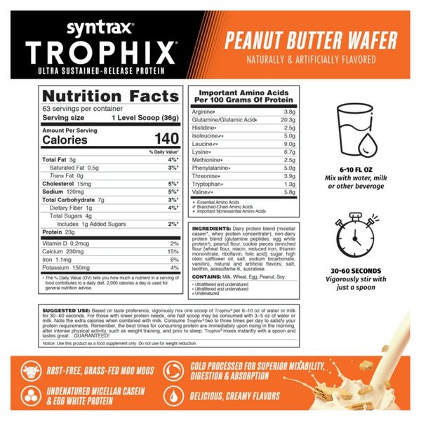 Trophix - 2270g Peanut Butter Wafer 2023-10-3144 фото