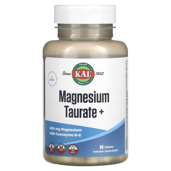 Таурат Магнію з Вітаміном -Б6 Magnesium Taurate - 90 таб 2022-10-1010 фото