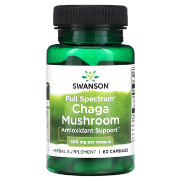 Гриб Чага Full Spectrum Chaga Mushroom 400мг - 60 капсул 100-57-8938105-20 фото