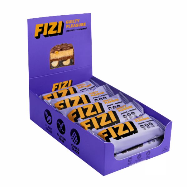 Питательные батончики FIZI Chocolate Bar - 10х45г Арахис-Карамель 2022-10-0339 фото