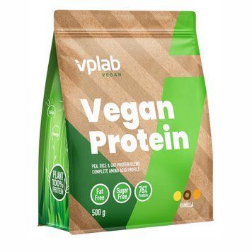 Протеїн Веганський Vegan Protein - 500г Ваніль 2022-10-0491 фото