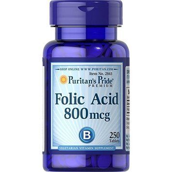 Фолат (В-9) Folic Acid 800 мкг - 250 табл 100-80-3082052-20 фото