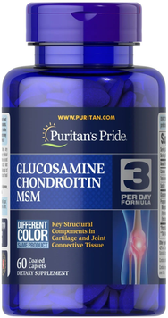 Glucosamine, Chondroitin & MSM (60 caplets)