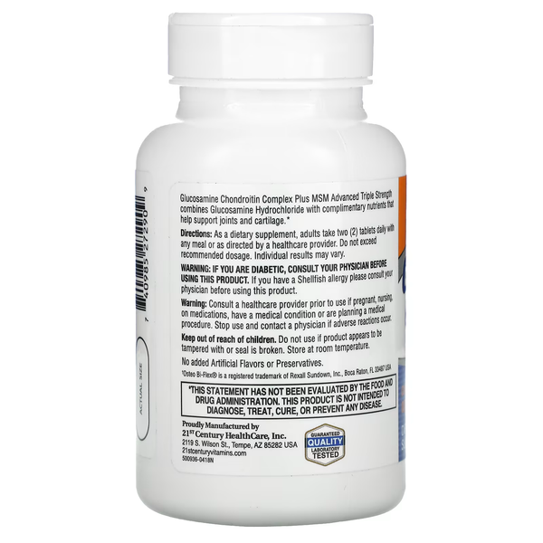 Joint Complex with Glucosamine, Chondroitin and MSM - 80 tablets