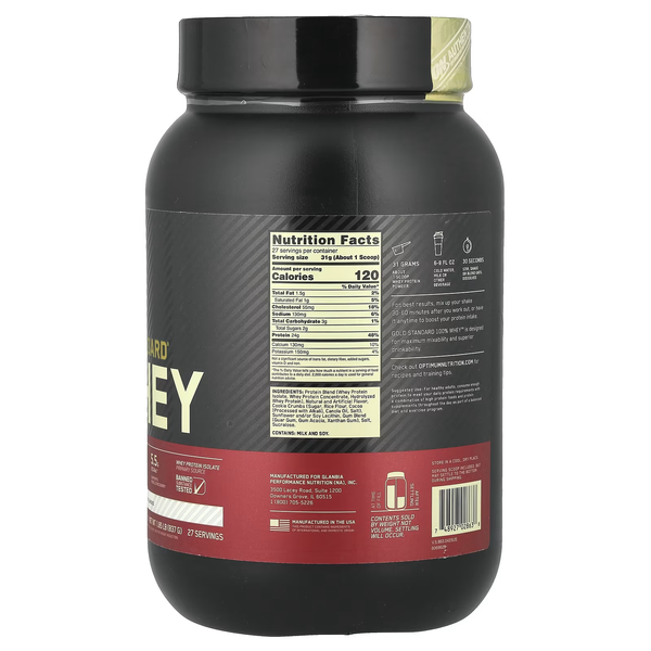 Complex Whey Protein with BCAA Gold Standard - 900 g