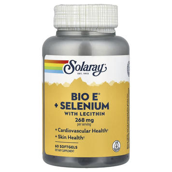 Natural Vitamin E with Selenium and Lecithin Bio E 268 mg - 60 softgels