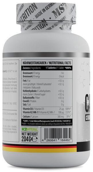 MST&reg; Цитрат Кальция с витаминами Д-3 и К2VITAL&reg; - 120 таблеток 23097-01 фото