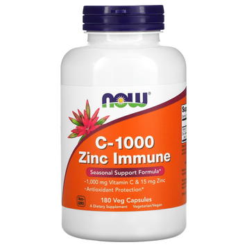 Витамин C с Цинком для Укрепления Иммунитета C-1000 Zinc Immune - 180 вег.капсул 2023-10-3094 фото