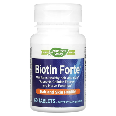 Биотин Форте с Цинком (В - Комплекс) Biotin Forte 5000мкг - 60 таб 2022-10-1067 фото