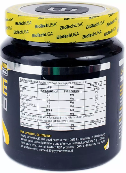 Pure L-Glutamine - 500 g