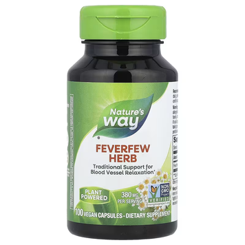 Feverfew Herb 380 mg - 100 veg. capsules