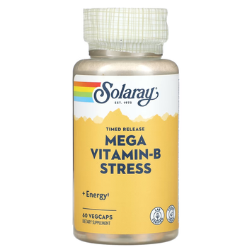 Комплекс Витаминов группы Б Помощь Против Стресса B Mega Vitamin B-Stress - 60 вег.капсул 2022-10-1785 фото