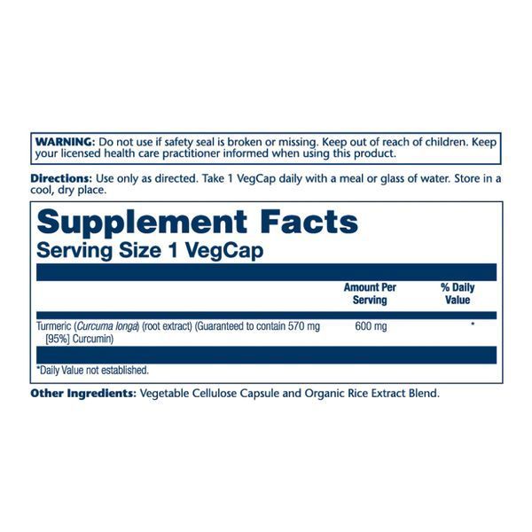 Экстракт Корня Куркумы Turmeric Root Extract 600мг &ndash; 30 вег.капсул 2023-10-2406 фото