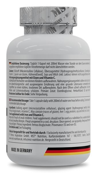 MST&reg; Iron Bisglycinate 21 mg