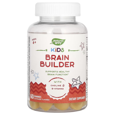 Комплекс Підтримки Роботи Мозку Дітей Brain Builder Gummy - 60 жувальних цукерок 2022-10-1726 фото