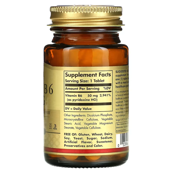 Витамин В6 Vitamin B6 50 мг &ndash; 100 таблеток 11063-01 фото