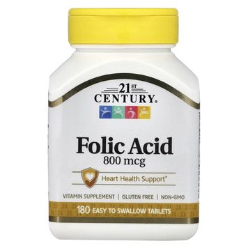 Folic Acid with Calcium 800 mcg - 180 tablets