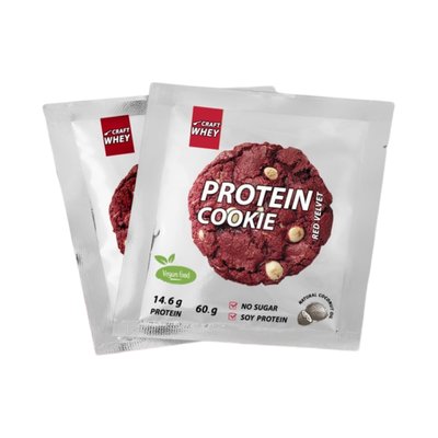 Протеиновое Печенье Protein Cookie - 60г Красный Вельвет 2022-09-1031 фото