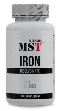 MST&reg; Бисглицинат Железа с Витамином С 21 мг &ndash; 60 капсул 23327-01 фото