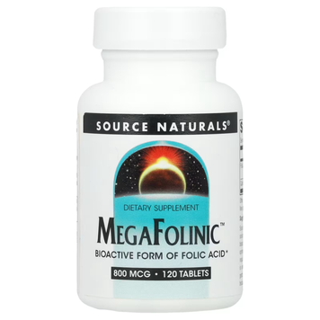 Фолінова Кислота MegaFolinic&trade; 800мкг - 120 таб 2023-10-2700 фото