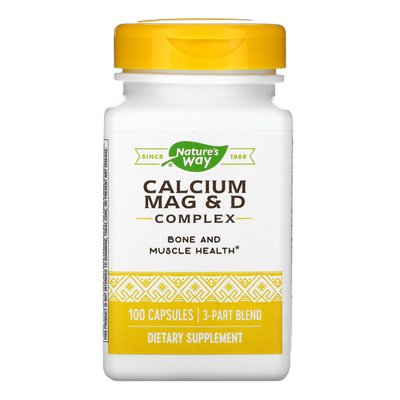 Комплекс для Здоров'я Кісток та М'язів Calcium-Magnesium-Vitamin D - 100 капсул 2022-10-1074 фото