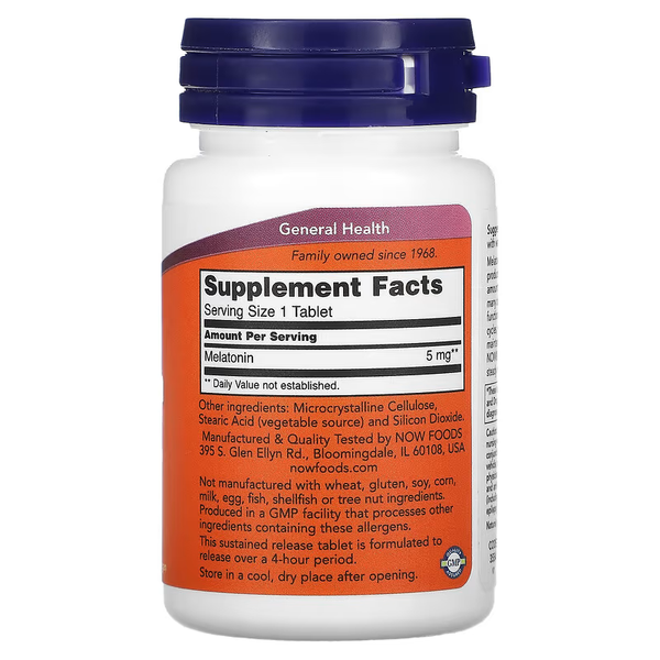 Melatonin Slow Release Melatonin 5 mg - 120 tabs