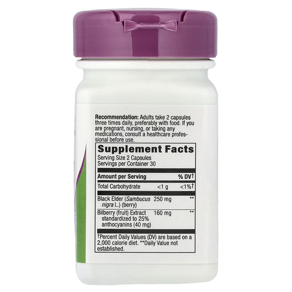 Black Elderberry with Bilberry Fruit Extract - 60 veg.capsules