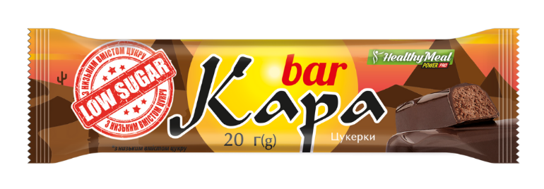 Енергетичні Батончики Power pro Кара bar - 20x20г Без Цукру 2022-09-0060 фото