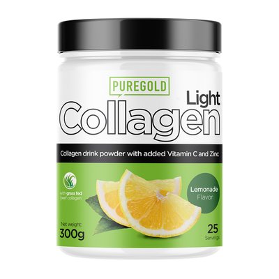 Колаген з Вітаміном С та Цинком Collagen LIGHT - 300г Лимонад 2022-09-0780 фото