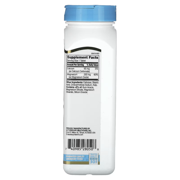 Magnesium Oxide with Calcium 250 mg - 250 tablets