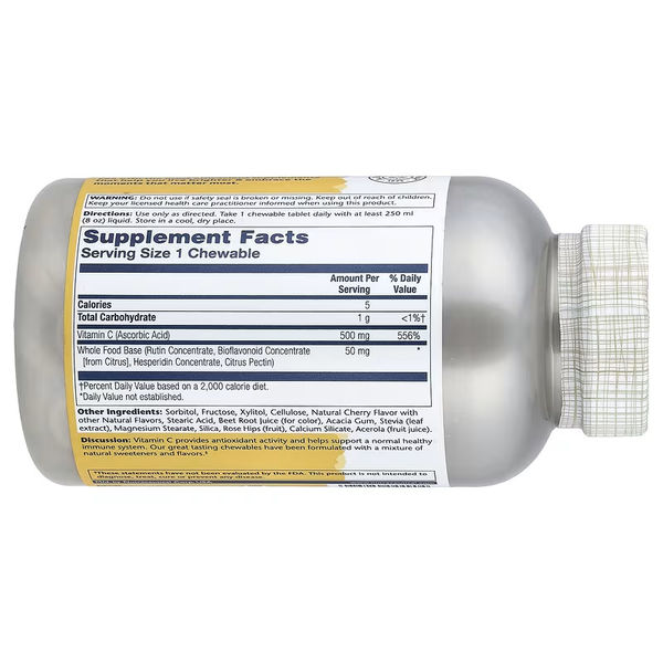 Vitamin C 500 mg - 100 chewable tablets