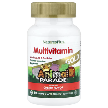 Complex for Children with Multivitamins and Microelements Animal Parade Gold - 60 chewable tabs