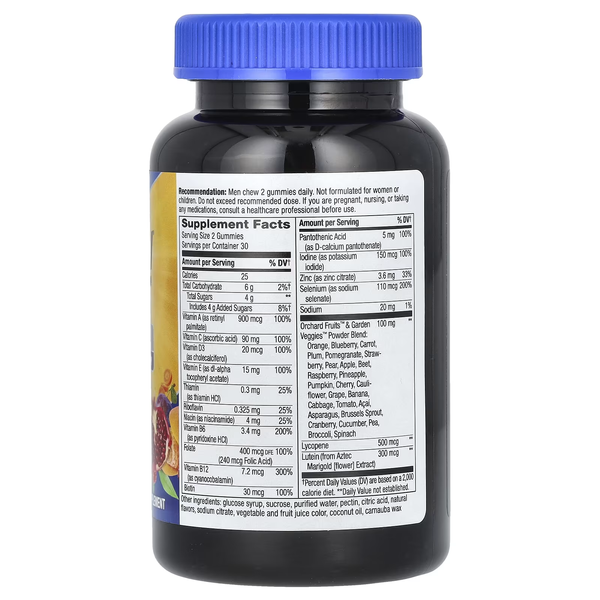 Vitamins for Men 50+ Alive!&reg; Men's 50+ Multi Gummy - 60 gummies