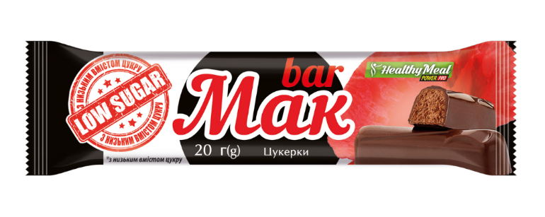 Енергетичні Батончики Power pro Mак bar - 20x20г Без Цукру 2022-09-0061 фото