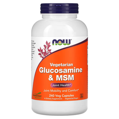 Вегетарианский Глюкозамин из МСМ Veg Glucosamine & MSM 500/500 – 240 вег.капсул 2022-10-1355 фото