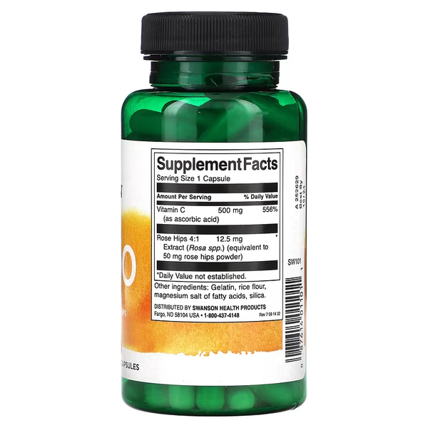 Vitamin C with Rose Hips Vitamin C with Rose Hips 500 mg - 100 capsules