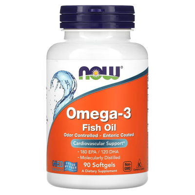 Молекулярно Дистиллированная Омега 3 Omega-3 Enteric  - 90 софтгель 2022-10-0055 фото