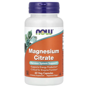 NOW Magnesium Citrate - 60 capsules