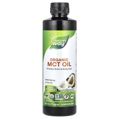 Органічна Олія із Середньоланцюжковими Тригліцеридами 100% Organic MCT Oil - 480мл 2022-10-1088 фото