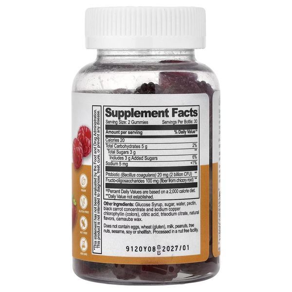 Probiotics with Prebiotic Fiber from Chicory Root 2 billion CFU - 60 chewable tablets